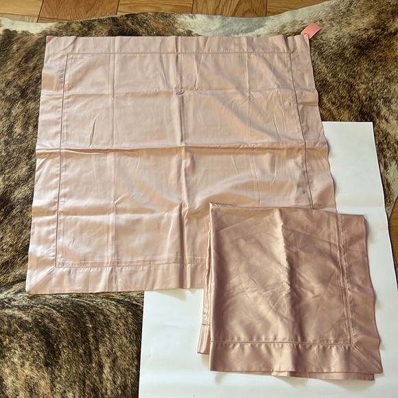 Ralph Lauren Euro Sham dust Rose satin pillow case - Picture 1 of 5